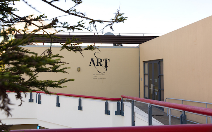 Art Building with the word "art' on the wall